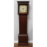 A longcase clock by Plowman of Chichester, 8-day movement with subsidiary seconds dial and