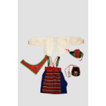 Two childrens national costumes, early-mid-20th century, the first, for a small 3-4 year old