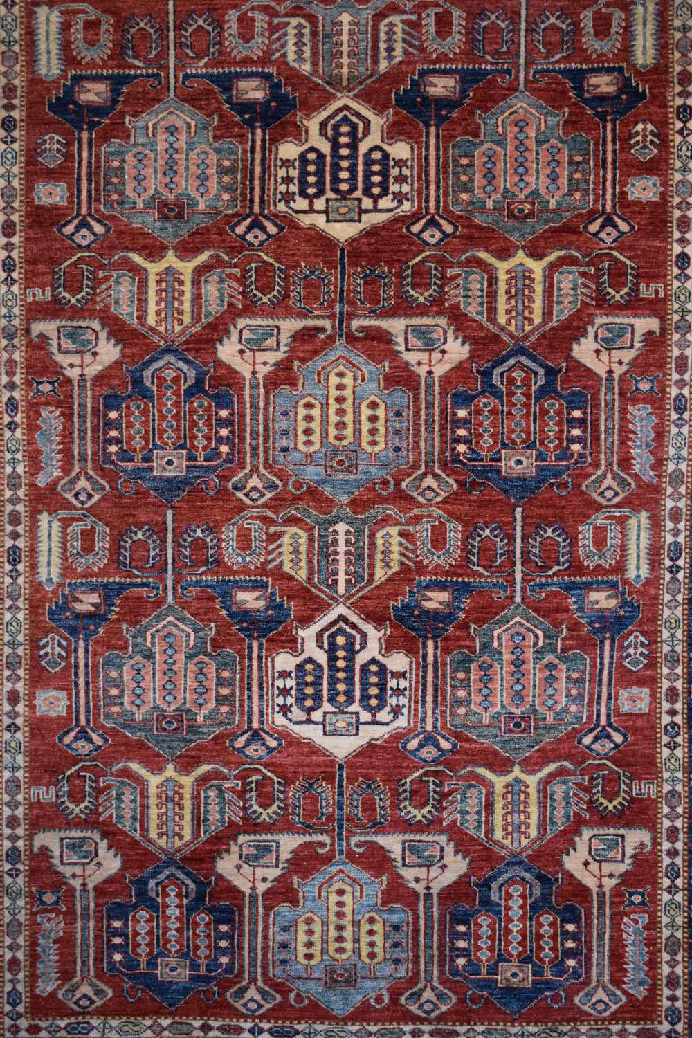 Chobi rug of Caucasian design, Afghanistan, last quarter 20th century, 7ft. 6in. X 5ft. 11in. 2.29m. - Image 12 of 14