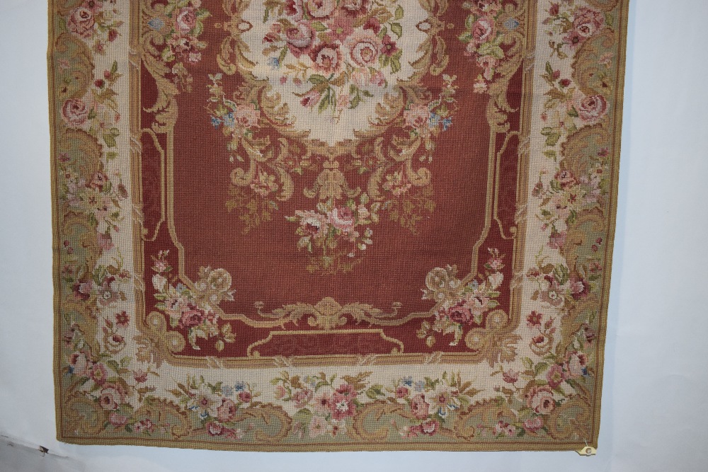 Two Chinese needlework rugs in Aubusson style, modern production; the first, 6ft. X 3ft. 11in. 1. - Image 7 of 18