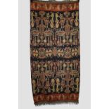 Two ikat hingii kombu (man's mantle), Sumba, east Indonesia, 20th century, the first 91in. X 44in.