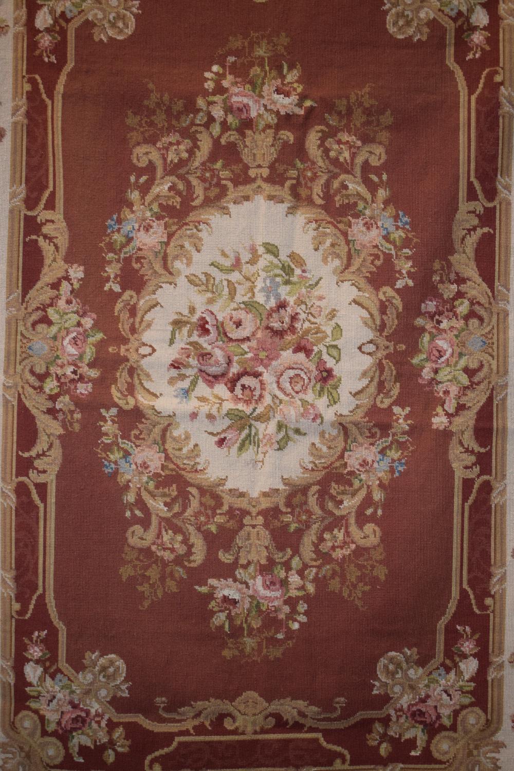 Two Chinese needlework rugs in Aubusson style, modern production; the first, 6ft. X 3ft. 11in. 1. - Image 8 of 18