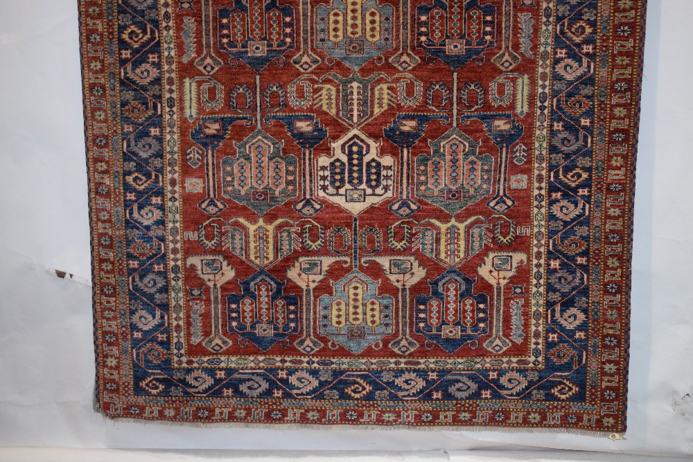 Chobi rug of Caucasian design, Afghanistan, last quarter 20th century, 7ft. 6in. X 5ft. 11in. 2.29m. - Image 11 of 14