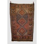 Luri rug, Fars, south west Persia, early 20th century, 8ft. 3in. X 5ft. 2in. 2.51m. X 1.58m. Overall