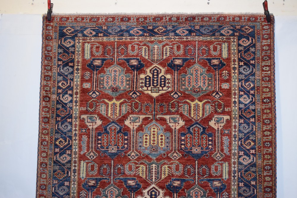 Chobi rug of Caucasian design, Afghanistan, last quarter 20th century, 7ft. 6in. X 5ft. 11in. 2.29m. - Image 10 of 14