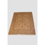 Chinese carpet of Ziegler design, modern production, 10ft. 1in. x 8ft. 3.07m. x 2.44m. Ivory field