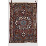 Bakhtiari medallion design rug, Chahar Mahal Valley, west Persia, circa 1930s, 6ft. 7in. X 4ft. 5in.