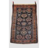 Kurdish rug, north west Persia, circa 1930s, 5ft. 6in. X 3ft. 9in. 1.68m. X 1.14m. Slight wear in