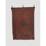 Kerman patteh or embroidered shawl, south east Persia, late 19th century, 74in. X 52in. 188cm. X