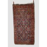 Mahal rug, north west Persia, circa 1940s-50s, 7ft. 6in. X 3ft. 11in. 2.29m. X 1.20m. Dark blue