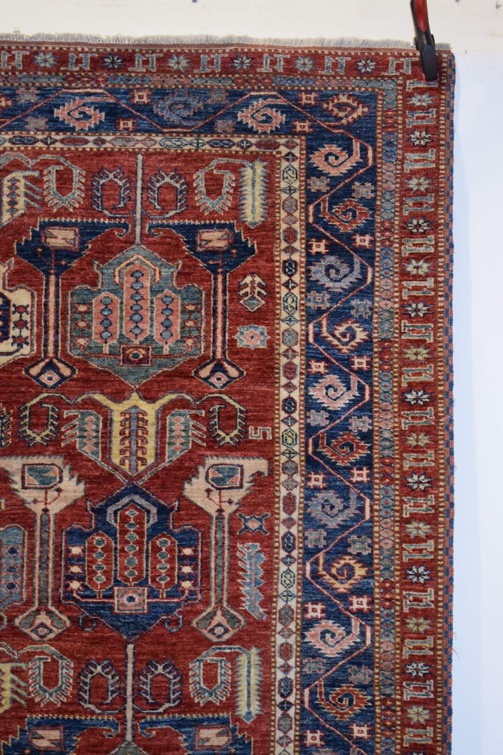 Chobi rug of Caucasian design, Afghanistan, last quarter 20th century, 7ft. 6in. X 5ft. 11in. 2.29m. - Image 3 of 14