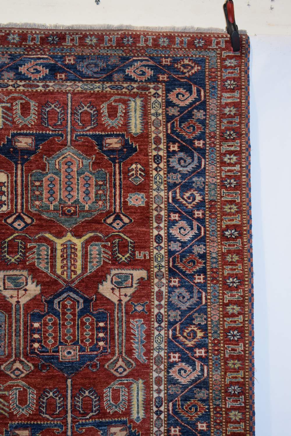 Chobi rug of Caucasian design, Afghanistan, last quarter 20th century, 7ft. 6in. X 5ft. 11in. 2.29m. - Image 7 of 14