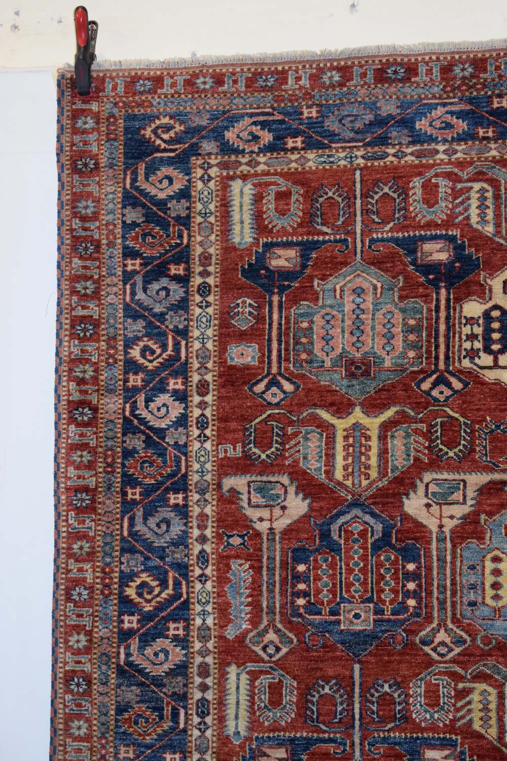 Chobi rug of Caucasian design, Afghanistan, last quarter 20th century, 7ft. 6in. X 5ft. 11in. 2.29m. - Image 8 of 14