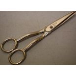 A pair of George IV silver grape shears, engraved the Bolingbroke crest, Maker Charles Rawlings,
