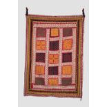 Two Indian cotton quilts, first half 20th century, the first, 64in. X 47in. 163cm. X 119cm.