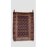 Kurdish rug, north west Persia, late 19th/early 20th century, 3ft. 10in. X 2ft. 10in. 1.17m. X 0.