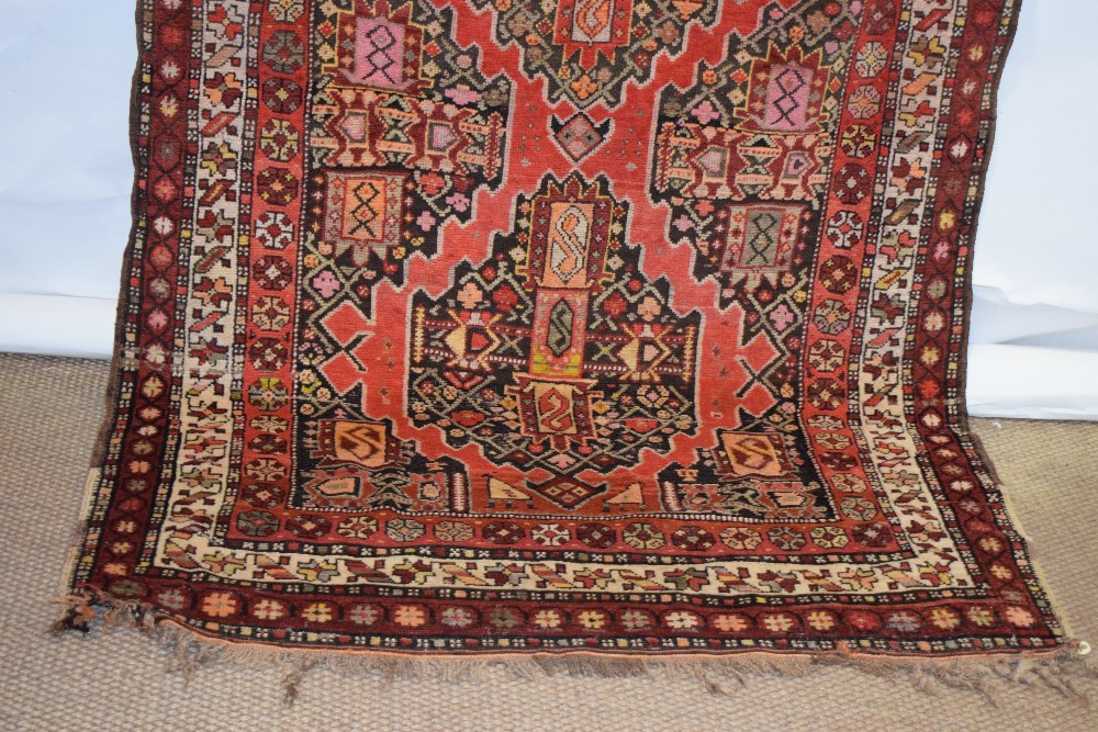 Karabakh rug, south west Caucasus, circa 1930s-40s, 10ft. 6in. X 4ft. 4in. 3.20m. X 1.32m. Date 1949 - Image 11 of 13
