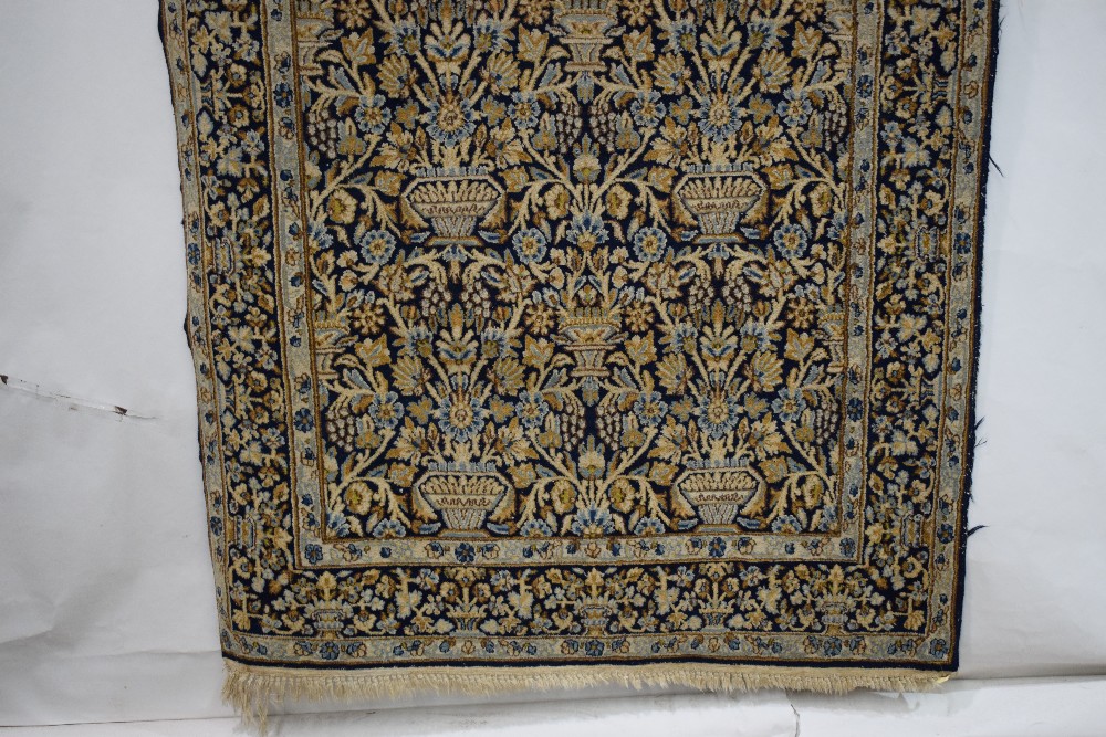 Kerman rug, south east Persia, mid-20th century, 7ft. 7in. X 4ft. 2in. 2.31m. X 1.27m. Small areas - Image 6 of 8