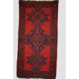 Ushak rug, west Anatolia, circa 1930s-40s, 5ft. 9in. X 2ft. 11in. 1.75m. X 0.89m. Overall even wear;