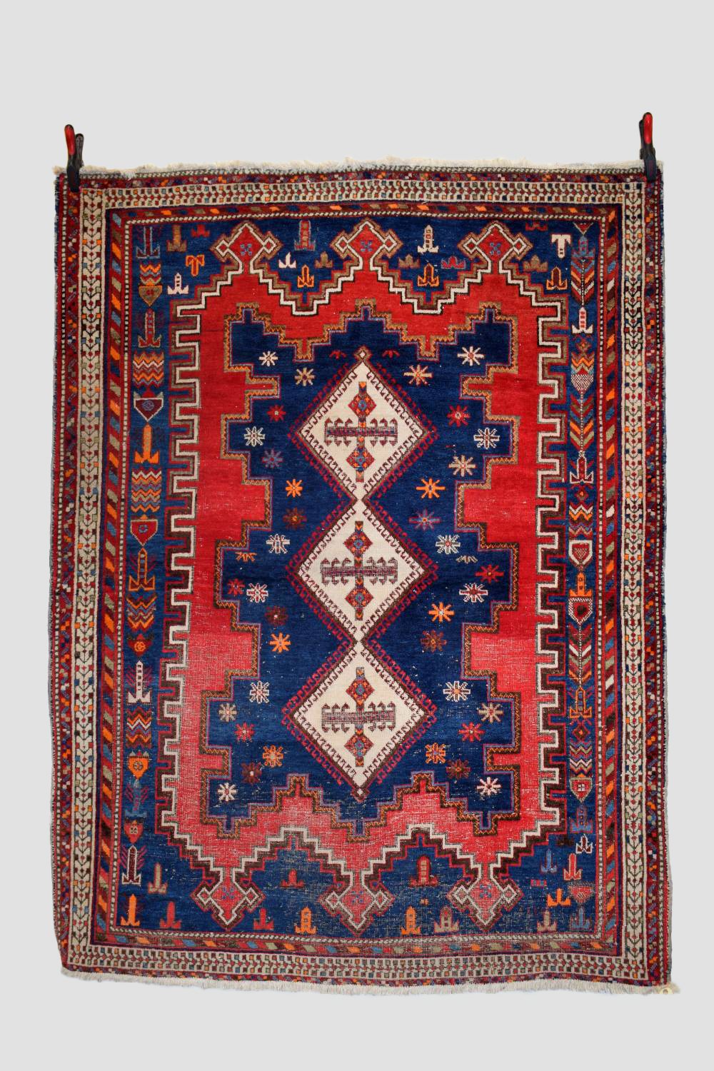 Afshar rug, Kerman area, south east Persia, circa 1930s-40s, 6ft. 8in. X 5ft. 1in. 2.03m. X 1.55m.
