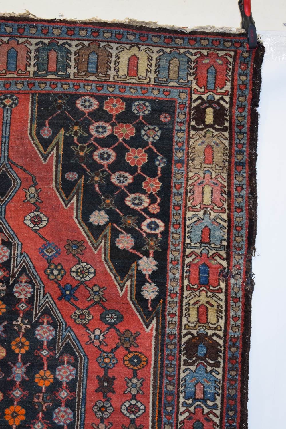 Mazlaghan rug, north west Persia, circa 1930s, 6ft. 8in. X 4ft. 7in. 2.03m. X 1.40m. Some wear in - Image 3 of 11