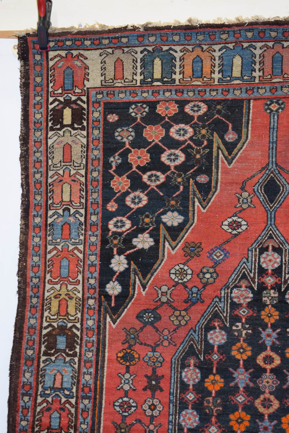 Mazlaghan rug, north west Persia, circa 1930s, 6ft. 8in. X 4ft. 7in. 2.03m. X 1.40m. Some wear in - Image 4 of 11