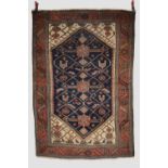 Kurdish rug, north west Persia, early 20th century, 6ft. 5in. X 4ft. 5in. 1.96m. X 1.35m. Overall