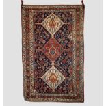 Attractive rug possibly by the Arab-Cherpanlu tireh of the Sheshboluki taifeh of the Qashqa'i