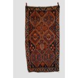 Fars rug, Shiraz area, south west Persia, circa 1930s-40s, 7ft. 4in. X 3ft. 11in. 2.24m. X 1.20m.