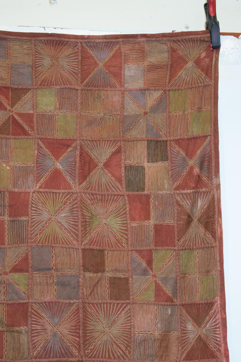 Two Indian cotton quilts, first half 20th century, the first, 64in. X 47in. 163cm. X 119cm. - Image 13 of 18