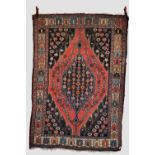 Mazlaghan rug, north west Persia, circa 1930s, 6ft. 8in. X 4ft. 7in. 2.03m. X 1.40m. Some wear in