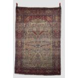 Esfahan prayer rug, central Persia, early 20th century, 6ft. 7in. X 4ft. 6in. 2.01m. X 1.37m.