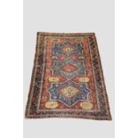 Attractive Kuba sumac star-medallion carpet, north east Caucasus, circa 1870s, 8ft. 7in. X 6ft. 2in.