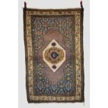Kurdish rug, north west Persia, circa 1930s-40s, 5ft. 10in. X 3ft. 9in. 1.78m. X 1.14m. Overall even
