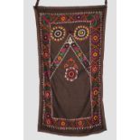 Uzbek suzani joinamoz (prayer cloth), Afghanistan, circa 1960s, 6ft. 3in. X 3ft. 5in. 1.91m. x 1.