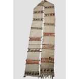 Shahsavan tent band, north west Persia, circa 1940s-50s, 17ft. 6in. X 1ft. 1in. 5.34m. X 0.33m.