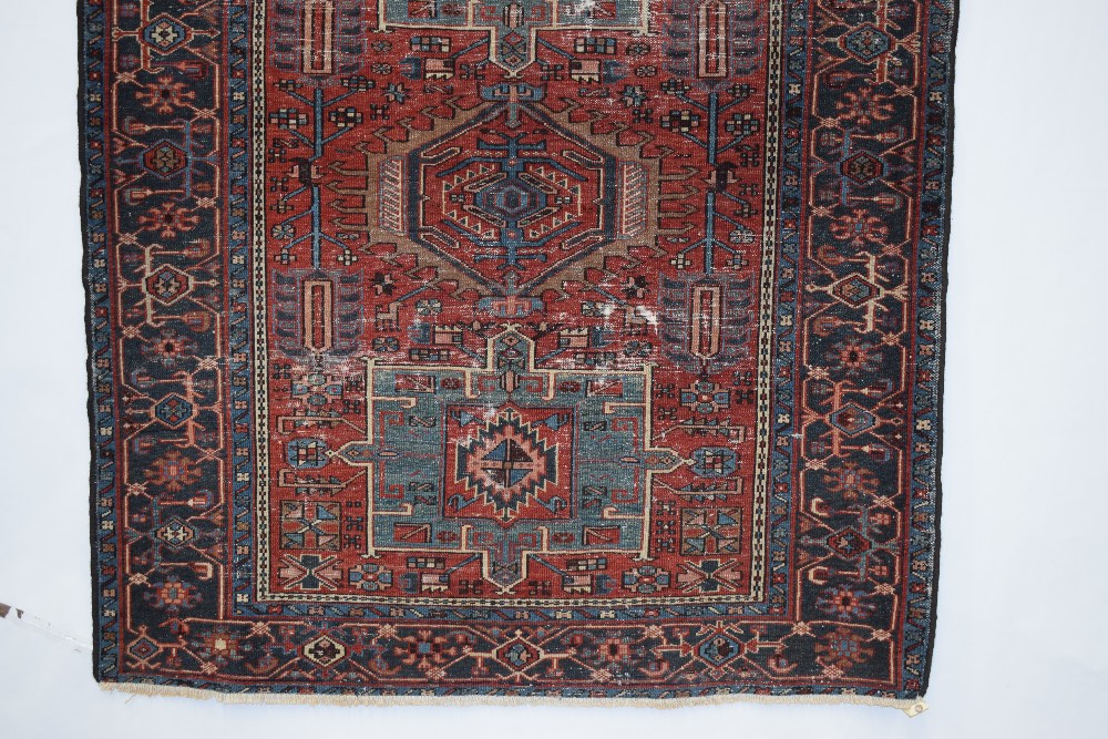 Karaja rug, north west Persia, circa 1930s-40s, 5ft. 11in. X 4ft. 11in. 1.80m. X 1.50m. Overall - Image 7 of 9