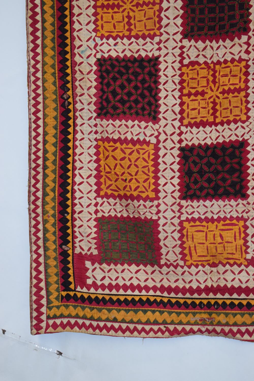 Two Indian cotton quilts, first half 20th century, the first, 64in. X 47in. 163cm. X 119cm. - Image 5 of 18