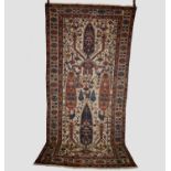 Attractive Bakhtiari rug, Chahar Mahal Valley, west Persia, early 20th century, 10ft. 6in. X 4ft.