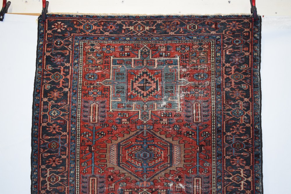 Karaja rug, north west Persia, circa 1930s-40s, 5ft. 11in. X 4ft. 11in. 1.80m. X 1.50m. Overall - Image 6 of 9