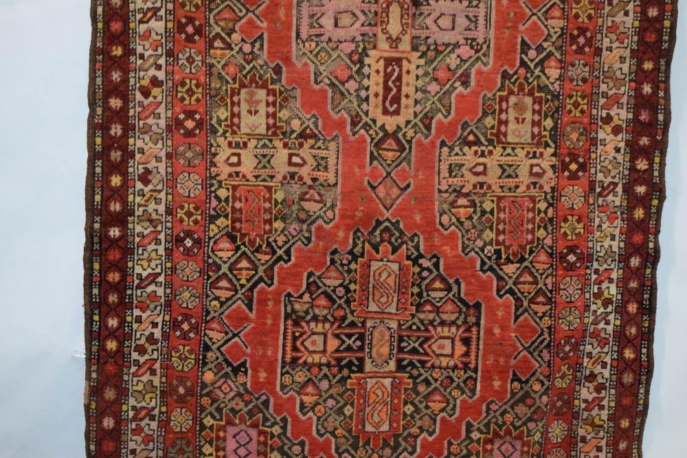 Karabakh rug, south west Caucasus, circa 1930s-40s, 10ft. 6in. X 4ft. 4in. 3.20m. X 1.32m. Date 1949 - Image 10 of 13