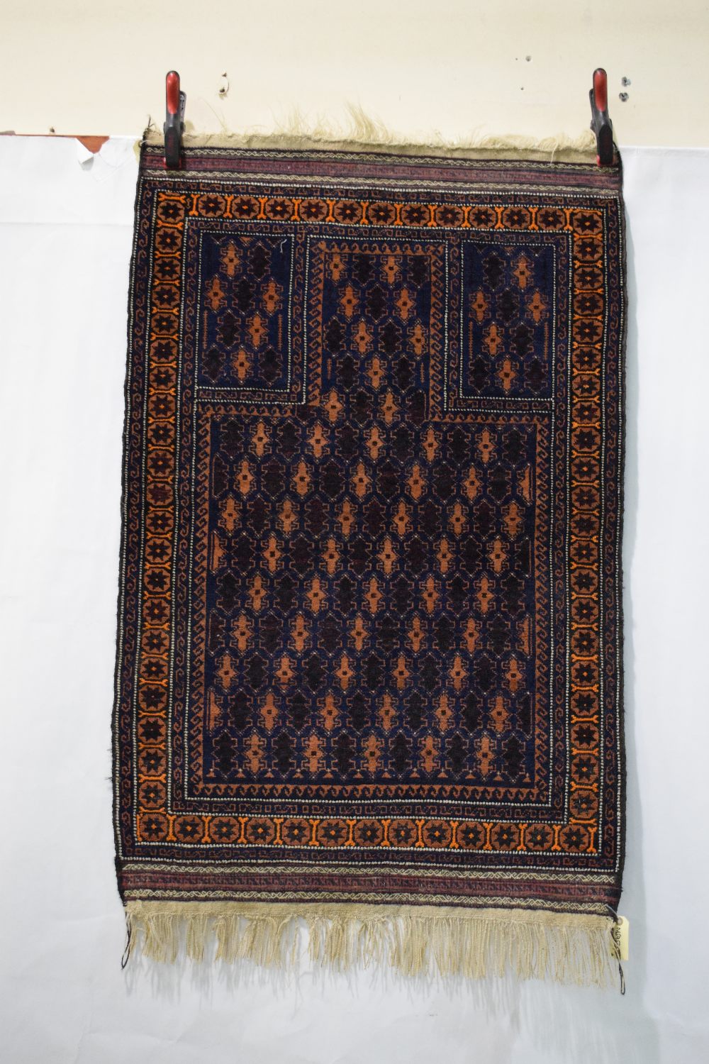 Two Baluchi rugs, Khorasan, north east Persia, the first a long rug of lattice design, early 20th - Image 6 of 9