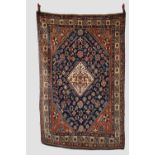 Attractive Afshar rug, Kerman area, south east Persia, last quarter 19th century, 6ft. 9in. X 4ft.