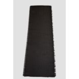 Length of fine black horsehair upholstery fabric woven by John Boyd Textiles, Castle Cary, Somerset,