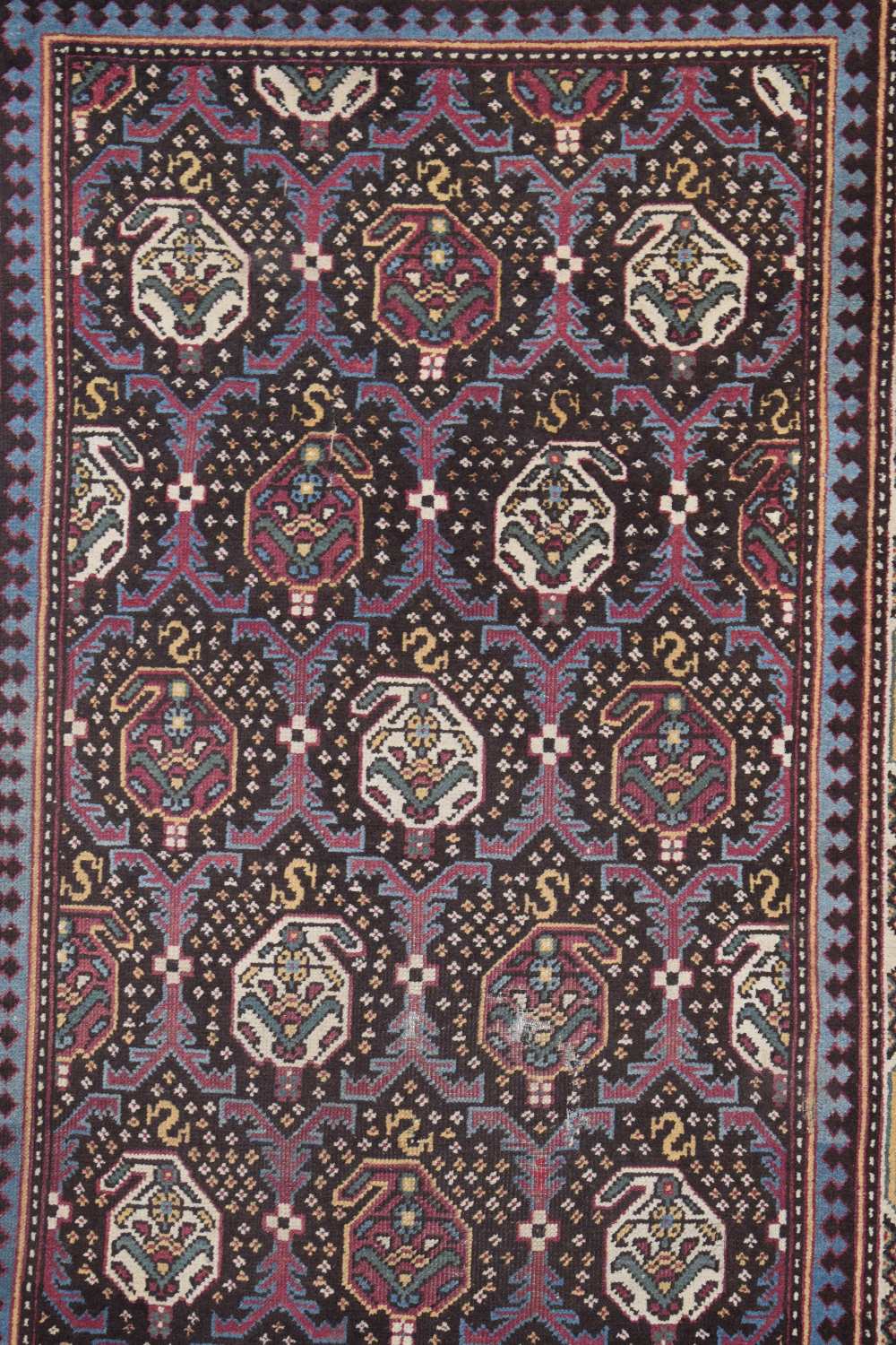 Agra rug, north India, circa 1940s-50s, 7ft. 10in. X 4ft. 2.39m. X 1.22m. Slight wear in places with - Image 9 of 13