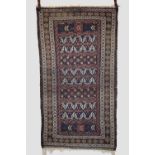 Baluchi brocaded flatwoven rug, Khorasan, north east Persia, circa 1930s, 6ft. 3in. X 3ft. 5in. 1.