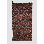 Shirvan banded kelim, south east Caucasus, late 19th/early 20th century, 9ft. 4in. X 4ft. 8in. 2.