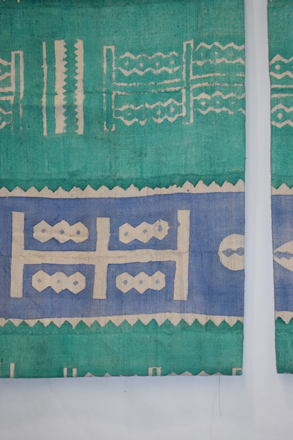 Five African 'Mud' or Bogolan cloths, Mali, west Africa, 20th century, the cotton strips dyed in - Image 17 of 31