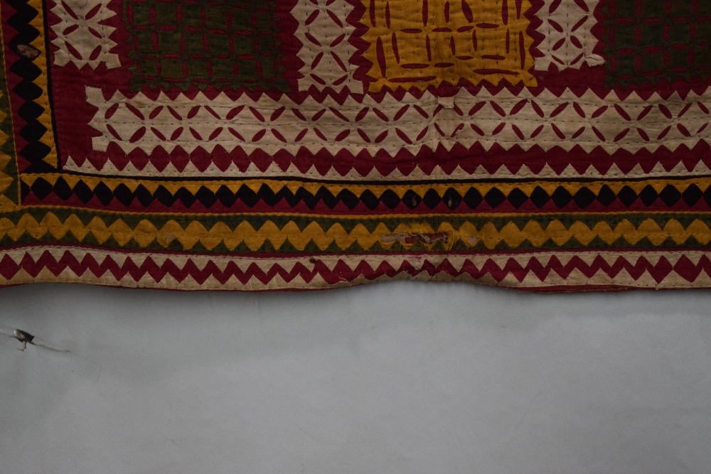 Two Indian cotton quilts, first half 20th century, the first, 64in. X 47in. 163cm. X 119cm. - Image 8 of 18