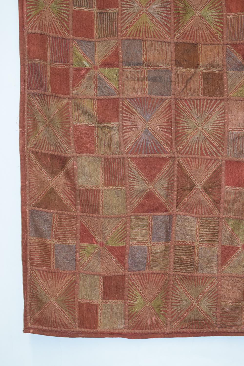 Two Indian cotton quilts, first half 20th century, the first, 64in. X 47in. 163cm. X 119cm. - Image 15 of 18